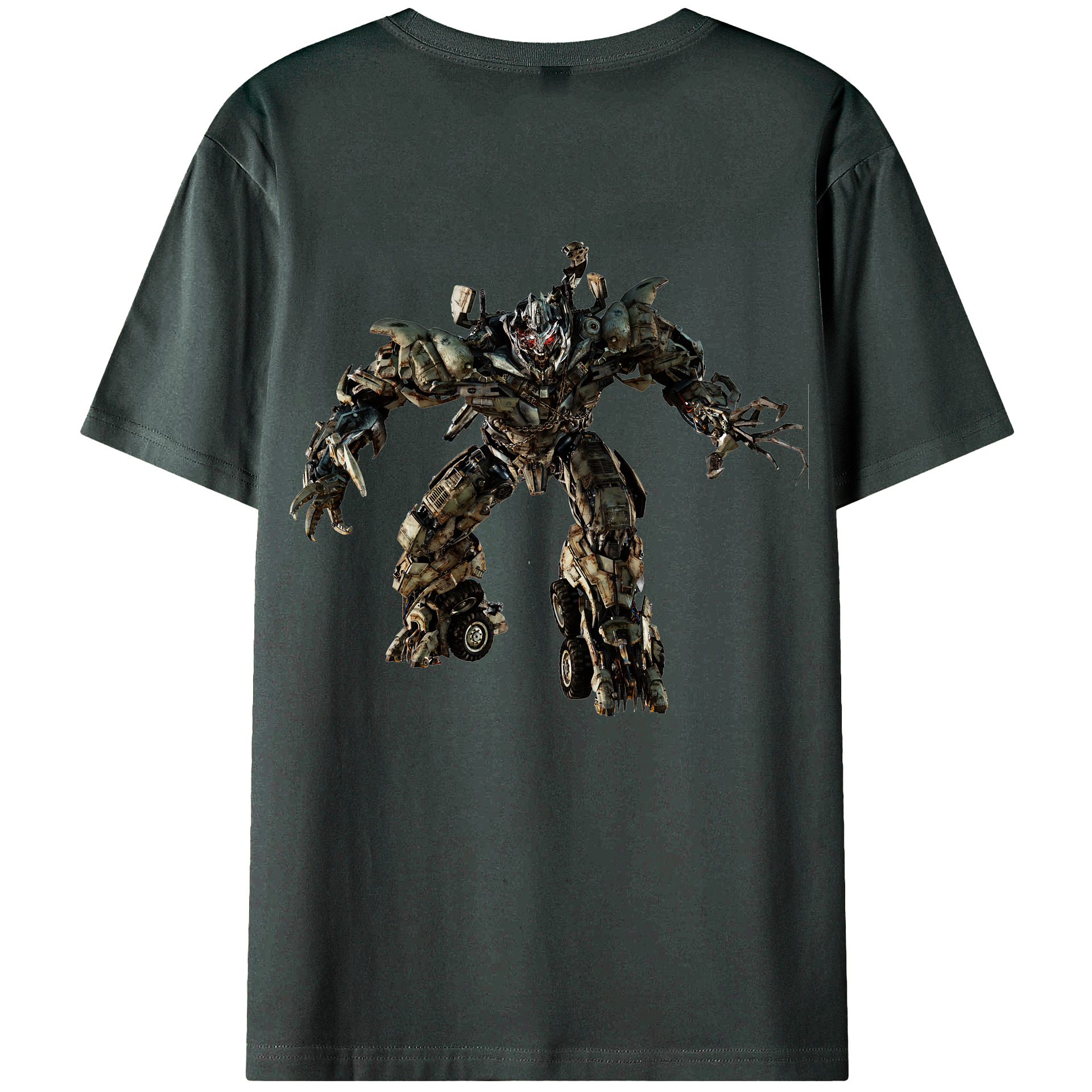 （画像用） Transformers トランスフォーマー 綿100％ メンズ半袖Tシャツ（バックプリント） 通気性